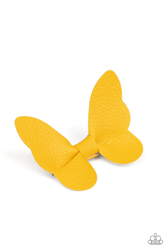 Butterfly Oasis - Yellow Hair Clip