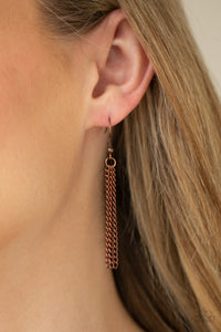Apparatus Applique - Copper Paparazzi Necklace