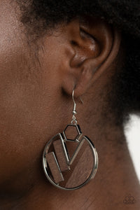 Petrified Posh - Brown Paparazzi Earrings