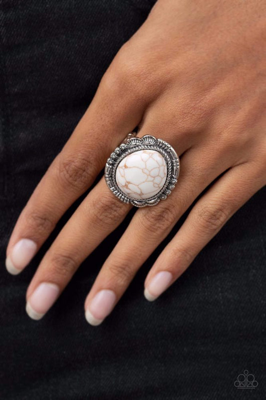 Salt of the Earth - White Paparazzi Ring