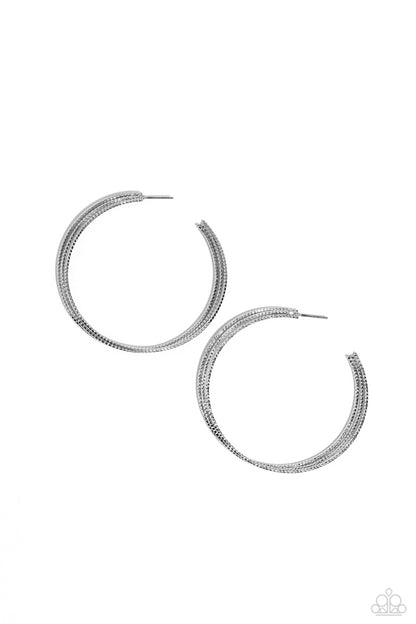 Candescent Curves - Silver Earrings