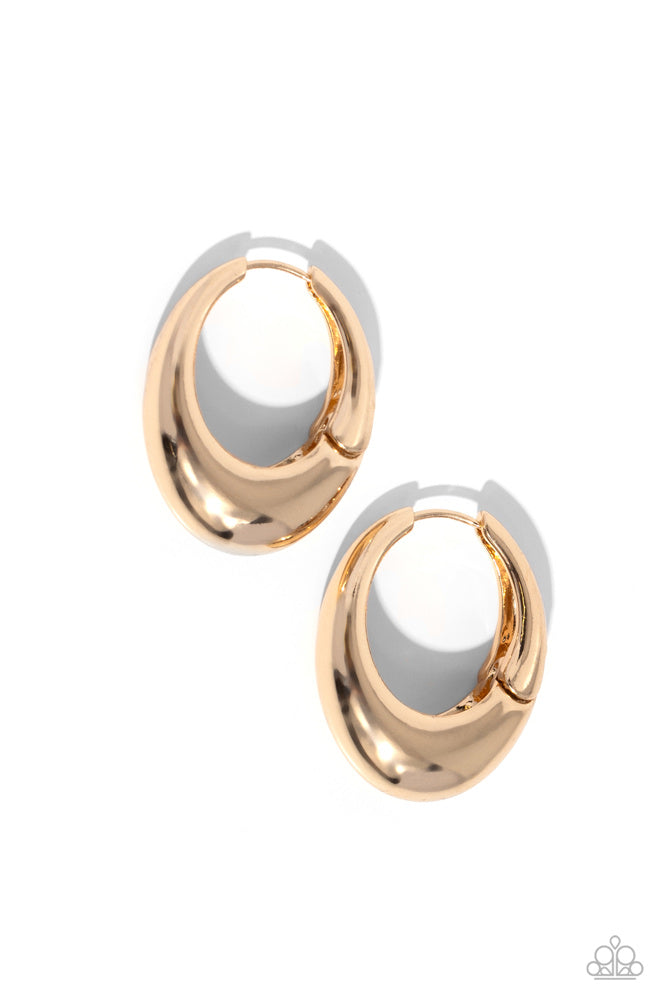 Oval Official - Gold Earrings