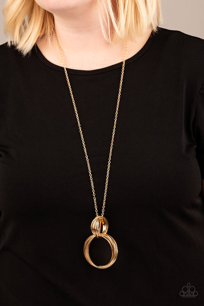 My Ears Are Ringing - Gold Paparazzi Necklace