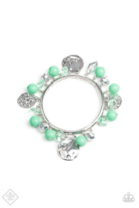 Charming Treasure - Green Paparazzi Bracelet