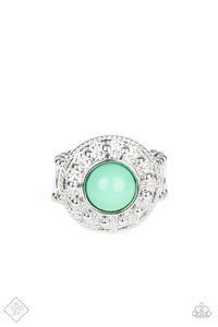 Treasure Chest Shimmer - Green Paparazzi Ring