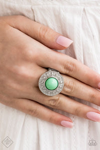 Treasure Chest Shimmer - Green Paparazzi Ring