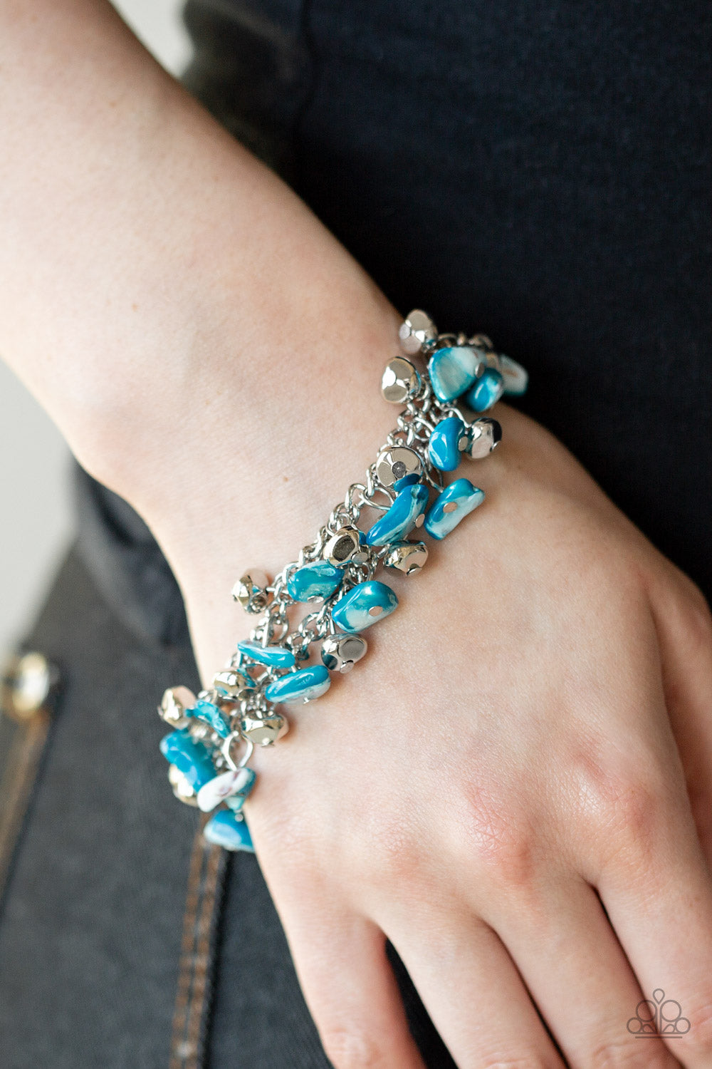 Plentiful Pebbles - Blue Paparazzi Bracelet