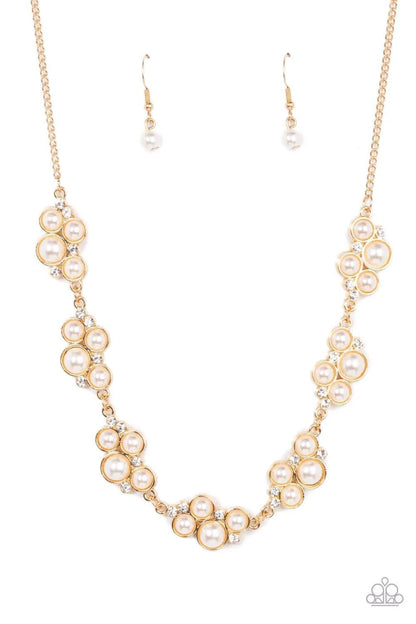 Grace To The Top - Gold Paparazzi Necklace