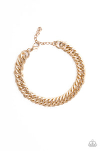 On The Ropes - Gold Paparazzi Bracelet