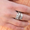 Behind The SHEEN - Silver Paparazzi Ring