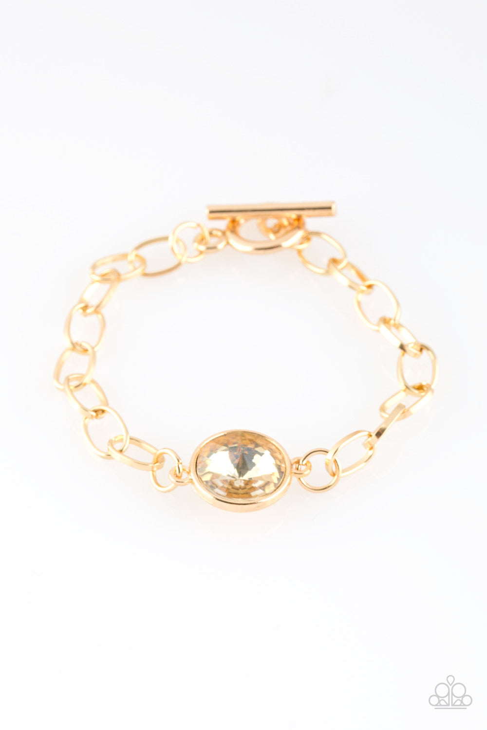 All Aglitter - Gold Paparazzi Bracelet