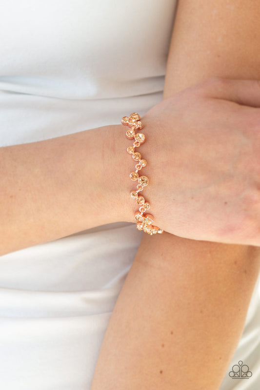 Starlit Stunner - Copper Paparazzi Bracelet