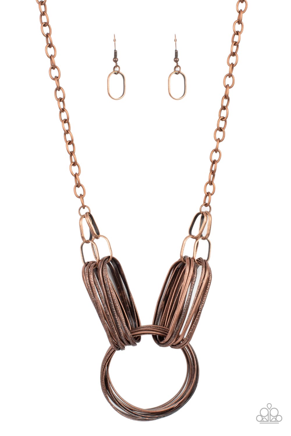 Lip Sync Links - Copper Paparazzi Necklace