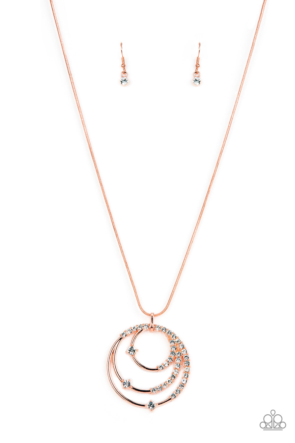 Ecliptic Elegance - Copper Paparazzi Necklace