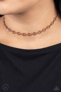 A-Frame A-Game - Copper Paparazzi Necklace