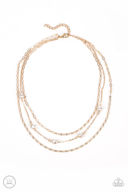 Offshore Oasis - Gold Paparazzi Necklace