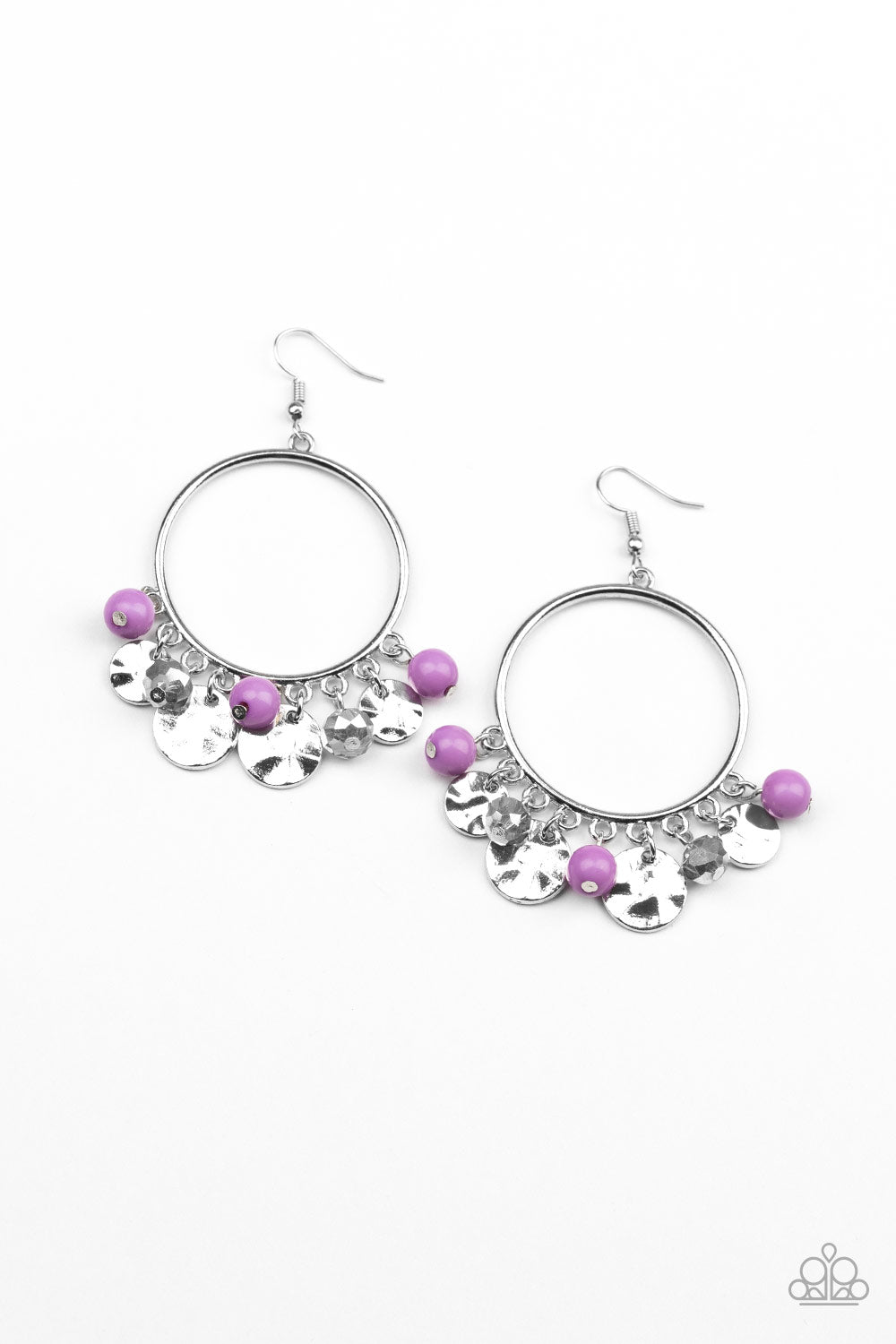 Chroma Chimes - Purple Paparazzi Earrings