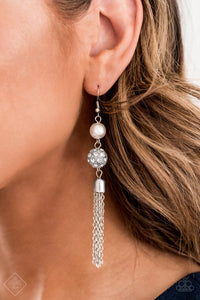 Going DIOR to DIOR - White Paparazzi Earrings