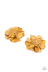 Full On Floral - Yellow Paparazzi Hair Clip
